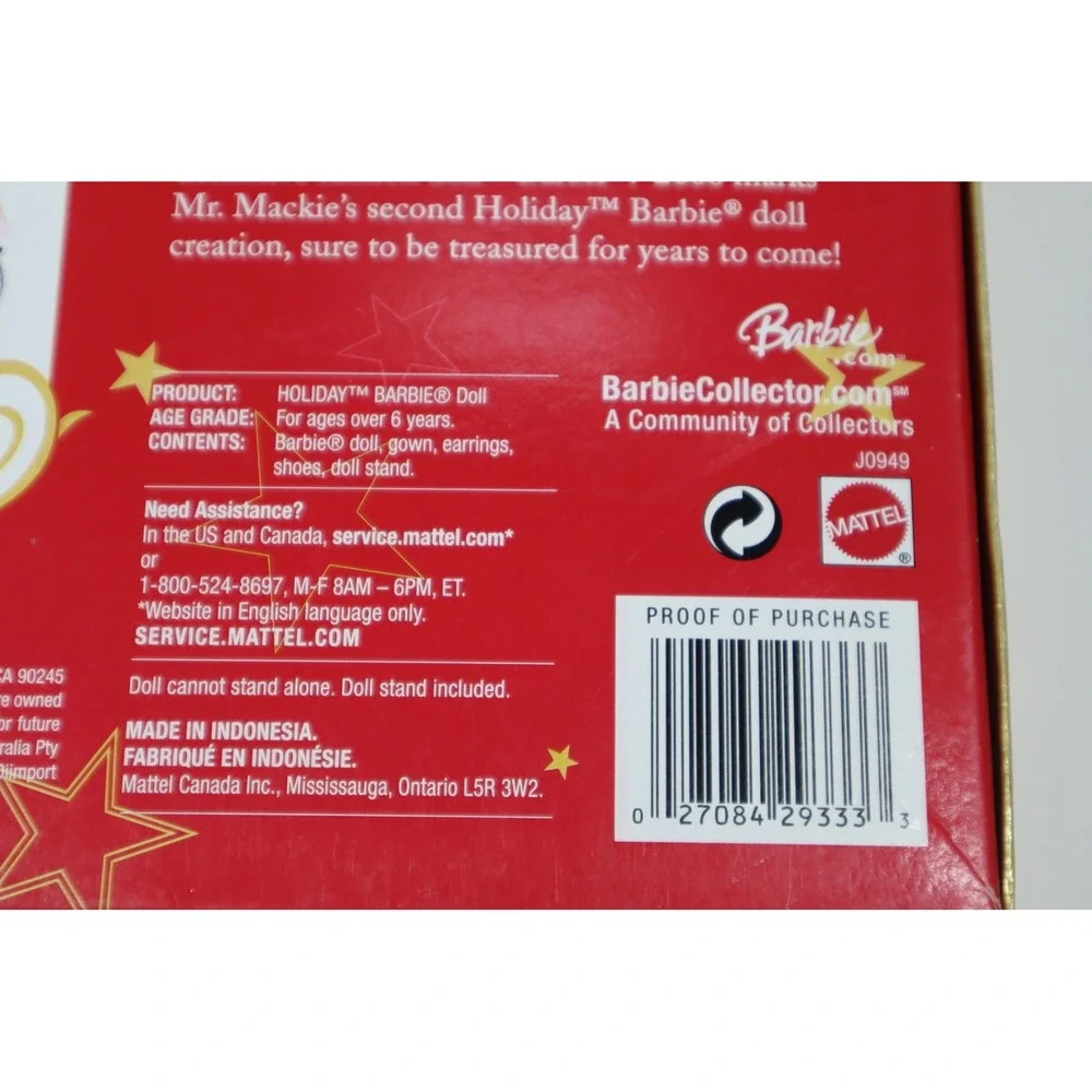 2006 Holiday Barbie‎ Doll by Bob Mackie Mattel New in Box